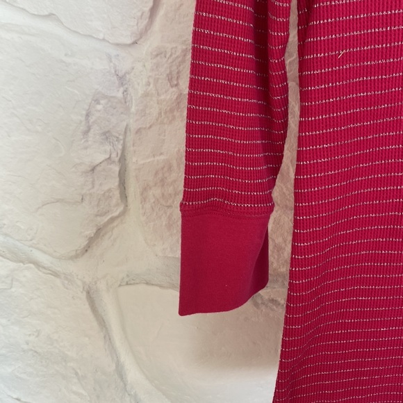 Aeropostale Stretch XL Juniors Hot Pink and silver striped 3/4 sleeve W/ AERO - Picture 7 of 12